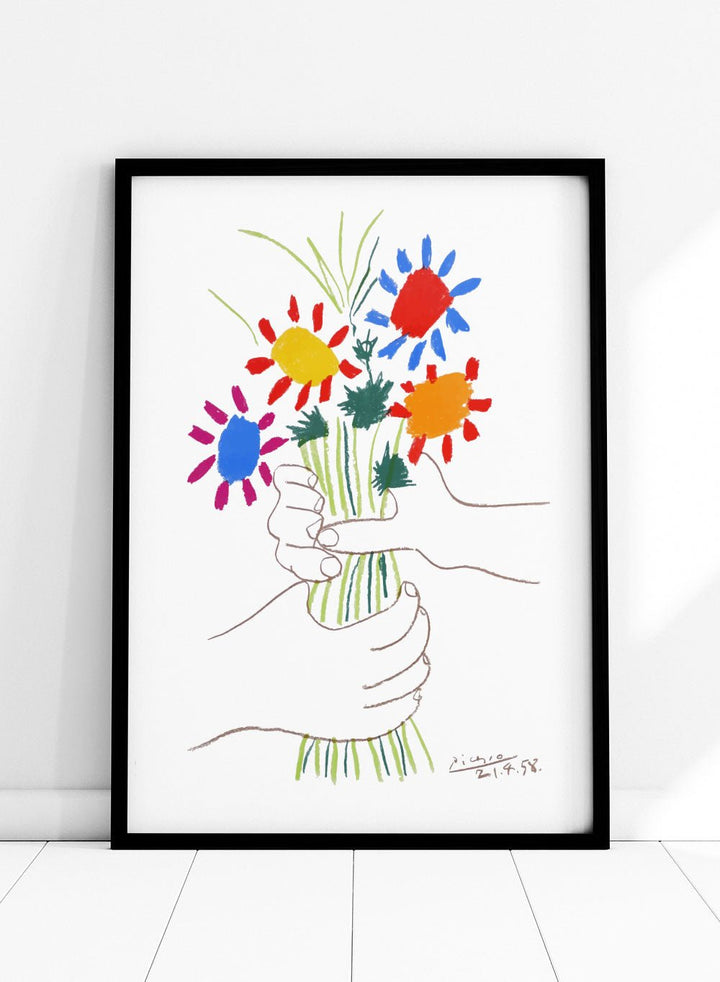 Picasso Bouquet of Peace Art Print_Sugar & Canvas