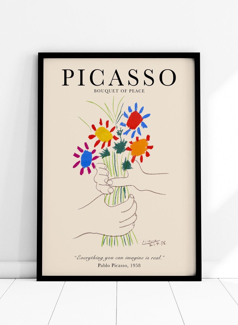 Picasso Bouquet of Peace Art Print_Sugar & Canvas