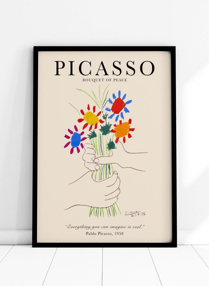 Picasso Bouquet of Peace Art Print_Sugar & Canvas