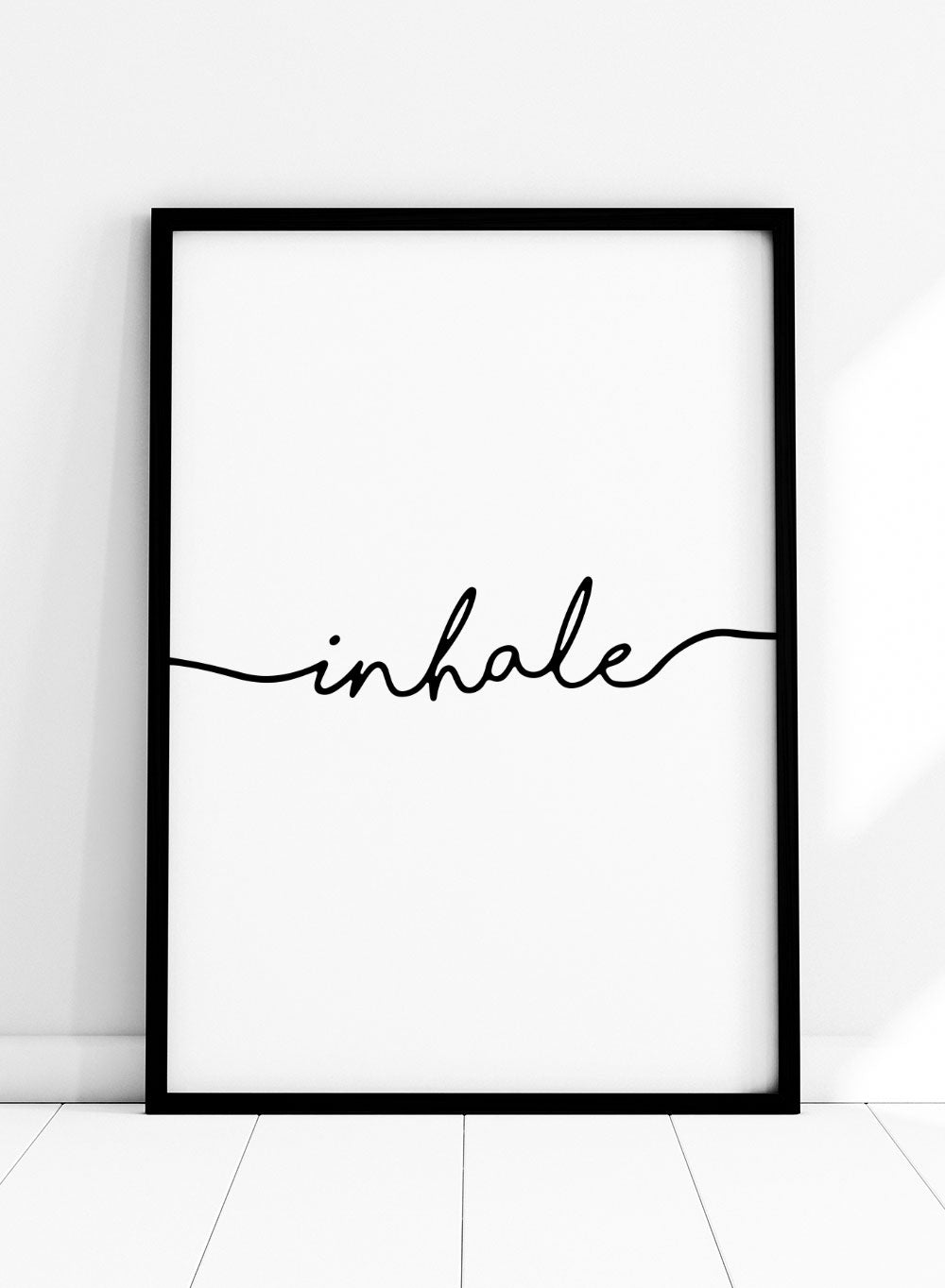 Inhale Typography Print_Sugar & Canvas