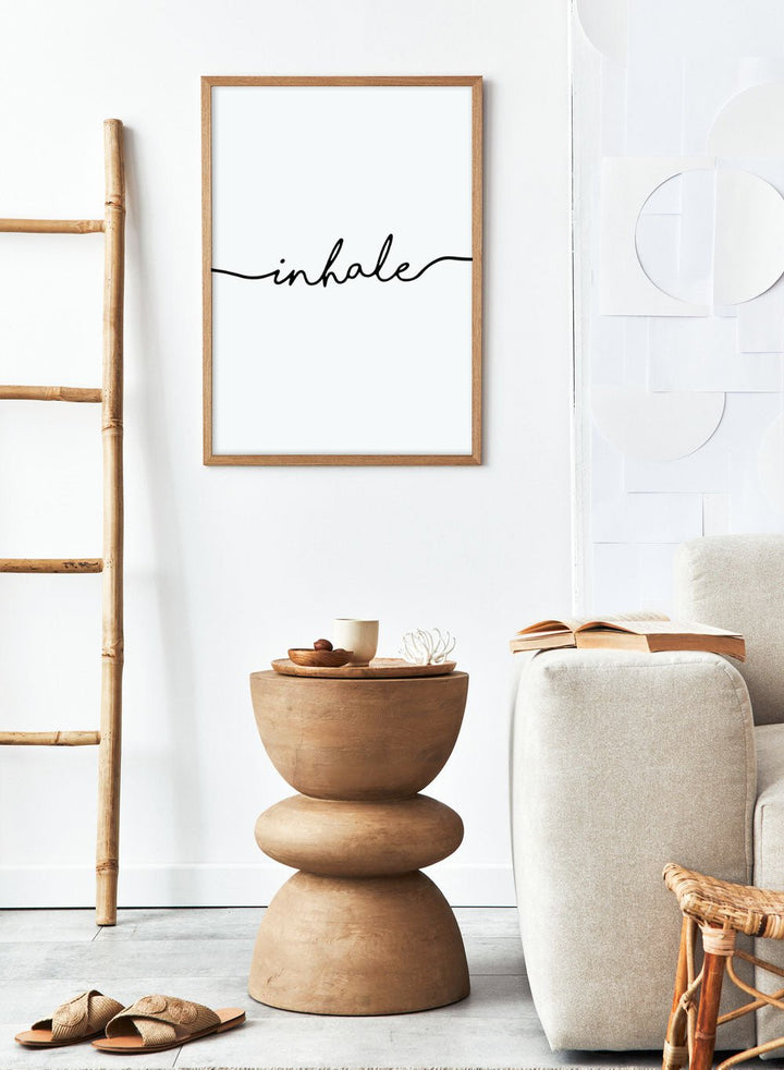 Inhale Typography Print_Sugar & Canvas