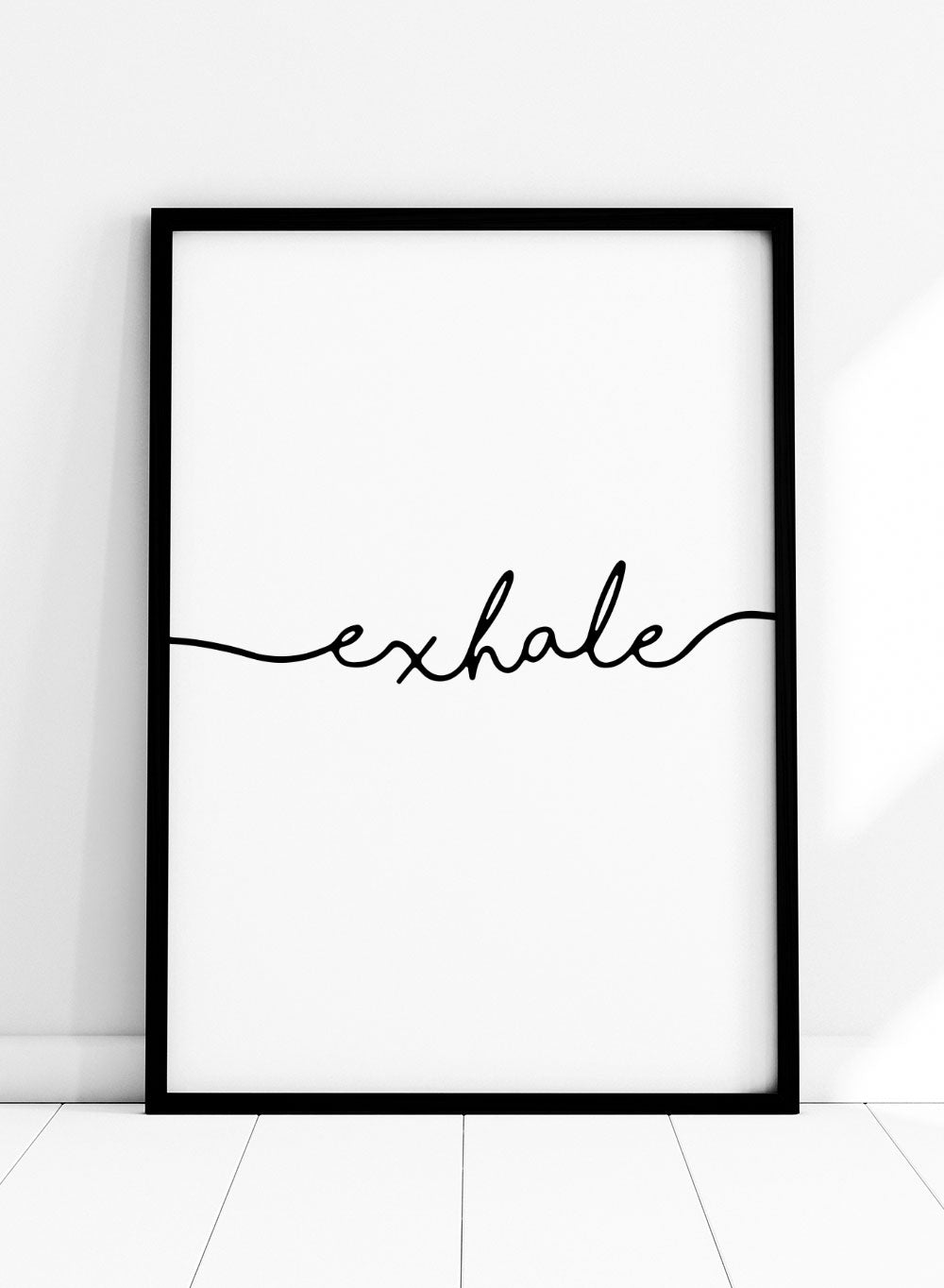 Exhale Typography Print_Sugar & Canvas