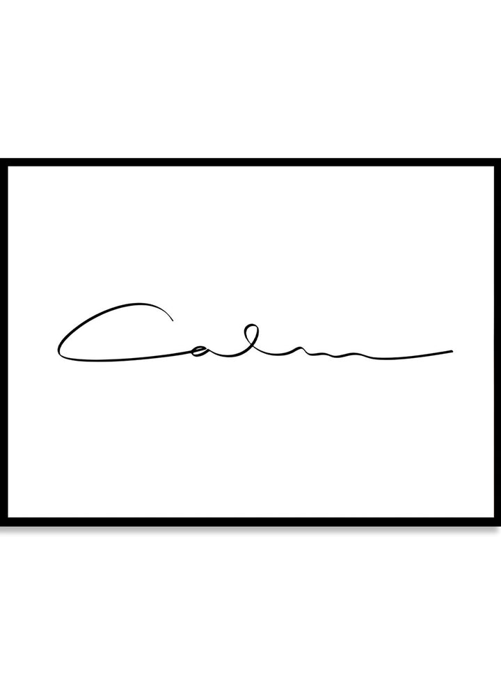 Calm Typography Print_Sugar & Canvas