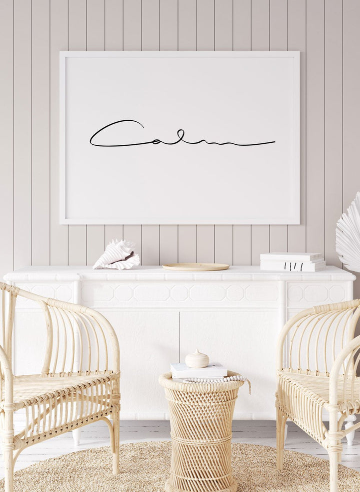 Calm Typography Print_Sugar & Canvas