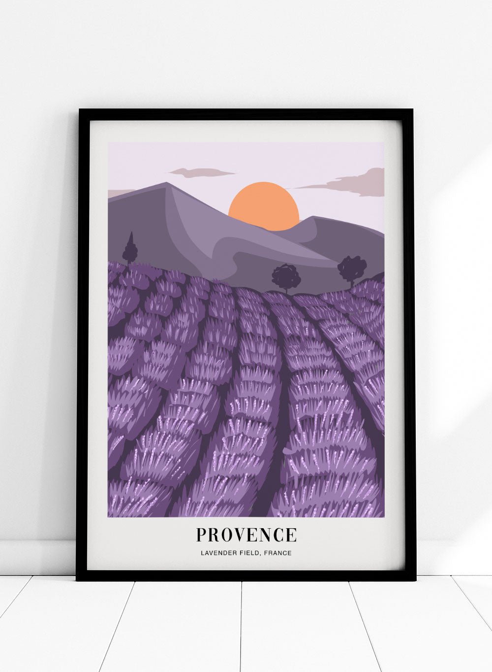 Lavender Field in Provence Art Print_Sugar & Canvas