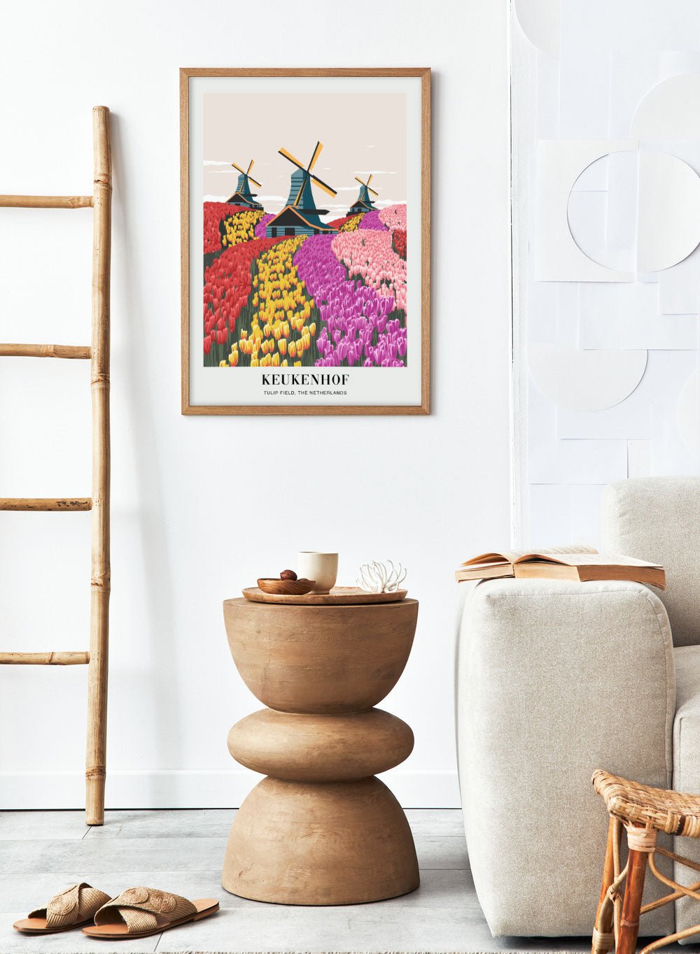 Tulip Field in Keukenhof Gardens, The Netherlands Art Print_Sugar & Canvas