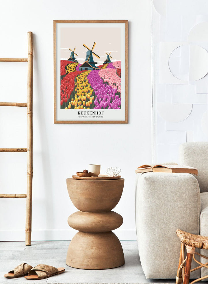 Tulip Field in Keukenhof Gardens, The Netherlands Art Print_Sugar & Canvas