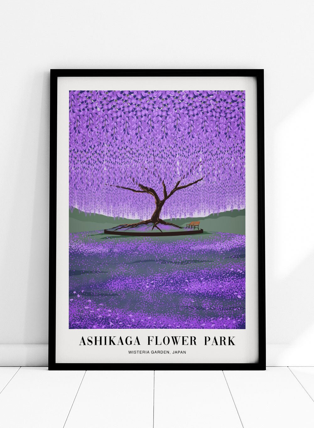 Wisteria Tree in Ashikaga Flower Park Japan Colorful Boho Art