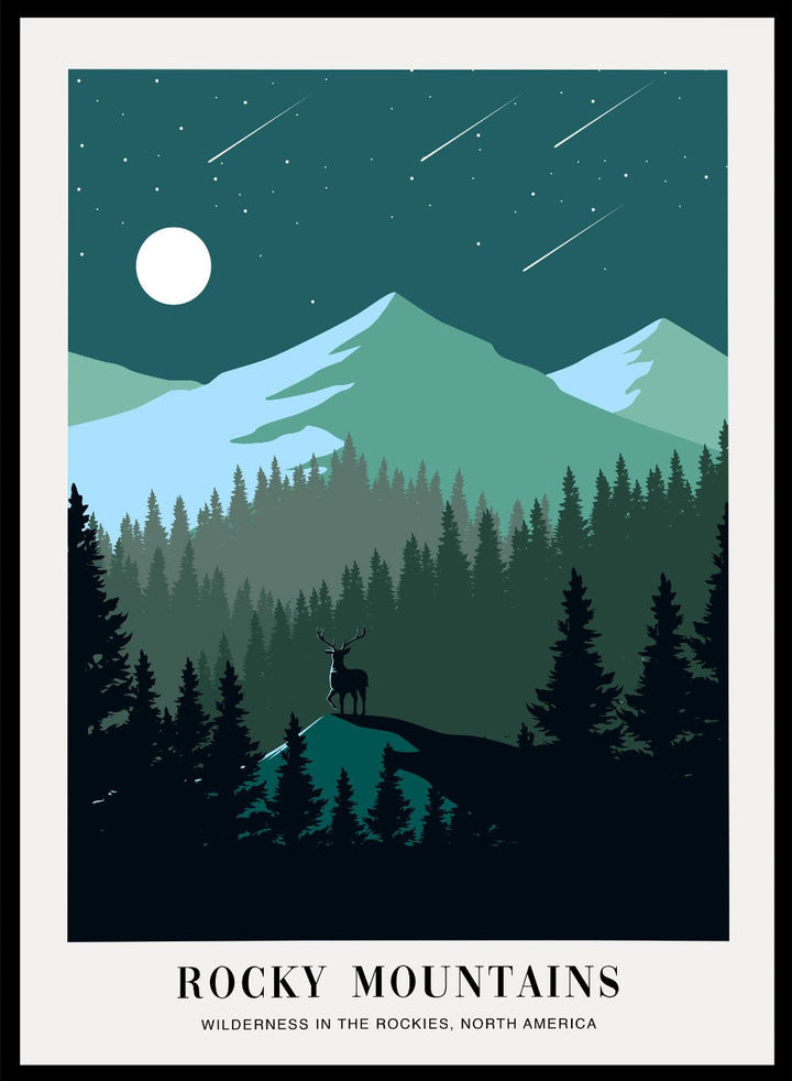 Wilderness in The Rocky Mountains Art Print_Sugar & Canvas