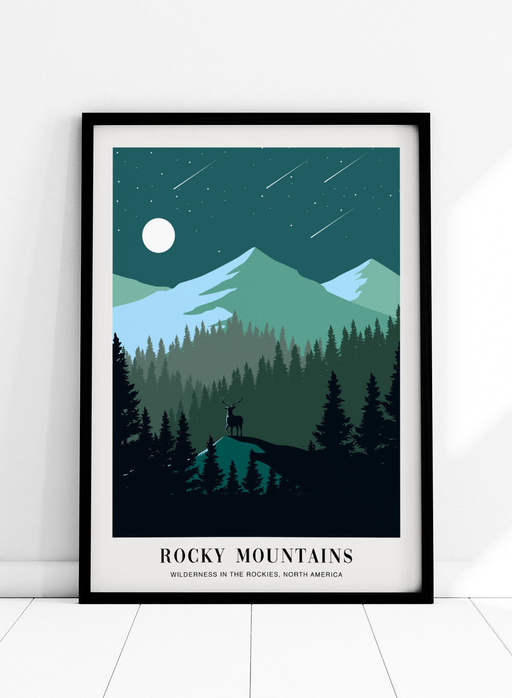 Sugar & Canvas Wilderness in The Rocky Mountains Art Print