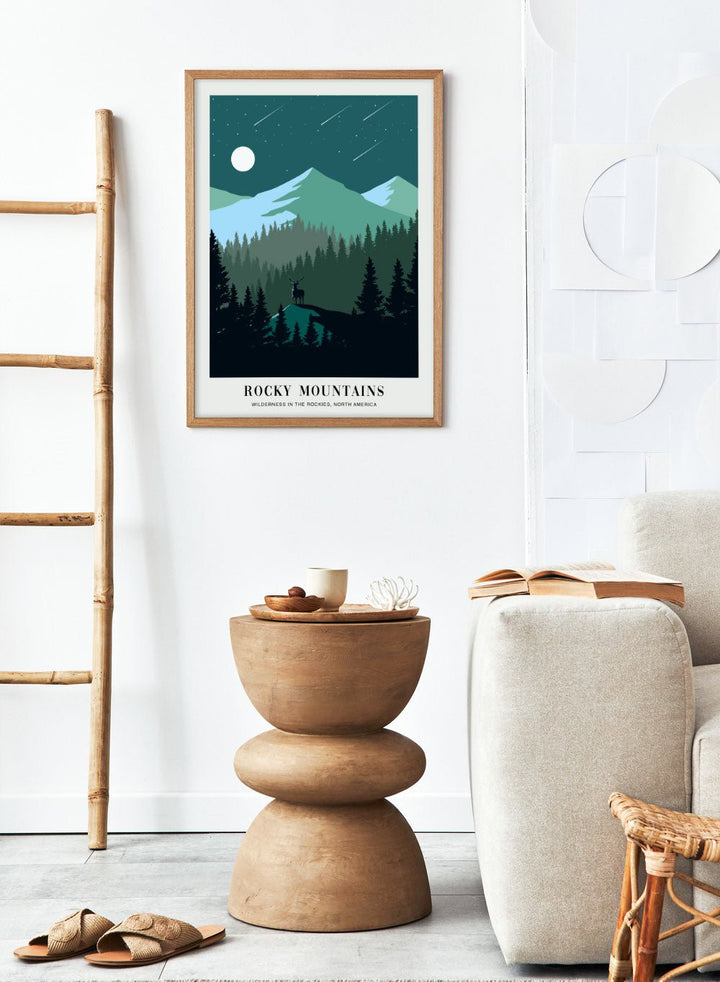 Wilderness in The Rocky Mountains Art Print_Sugar & Canvas