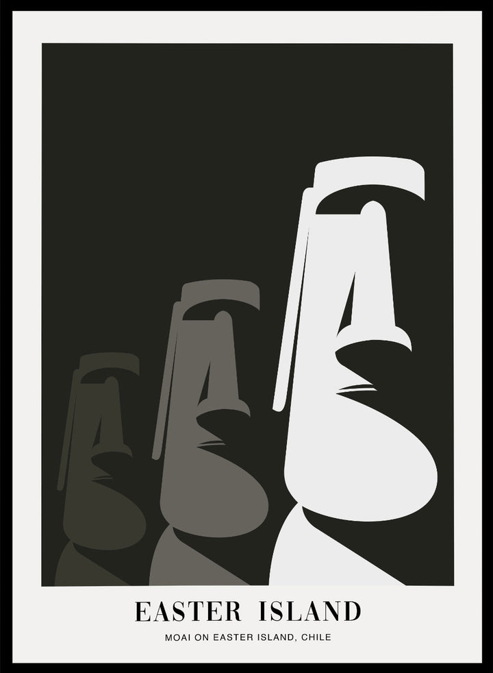 Moai on Easter Island Art Print_Sugar & Canvas