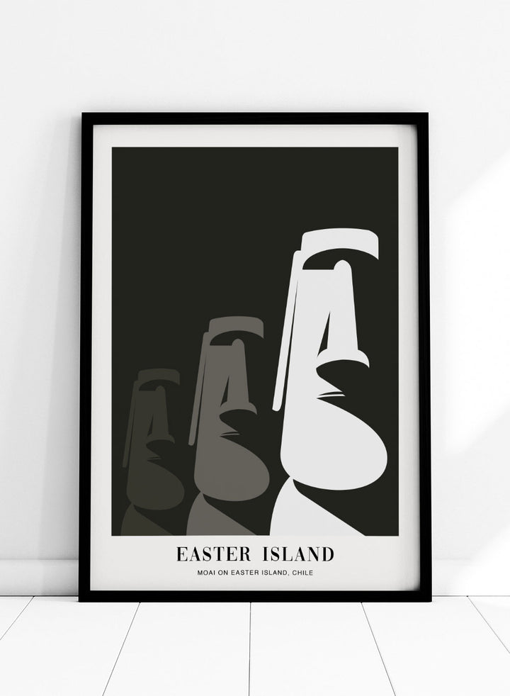 Moai on Easter Island Art Print_Sugar & Canvas