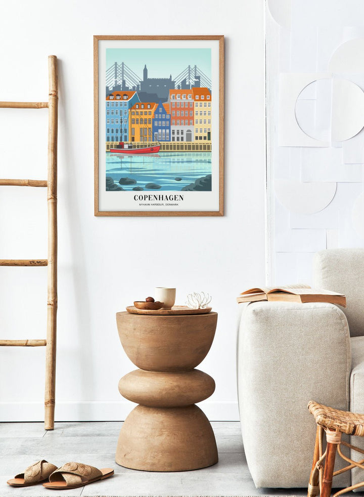 Nyhavn Harbour Copenhagen Art Print_Sugar & Canvas