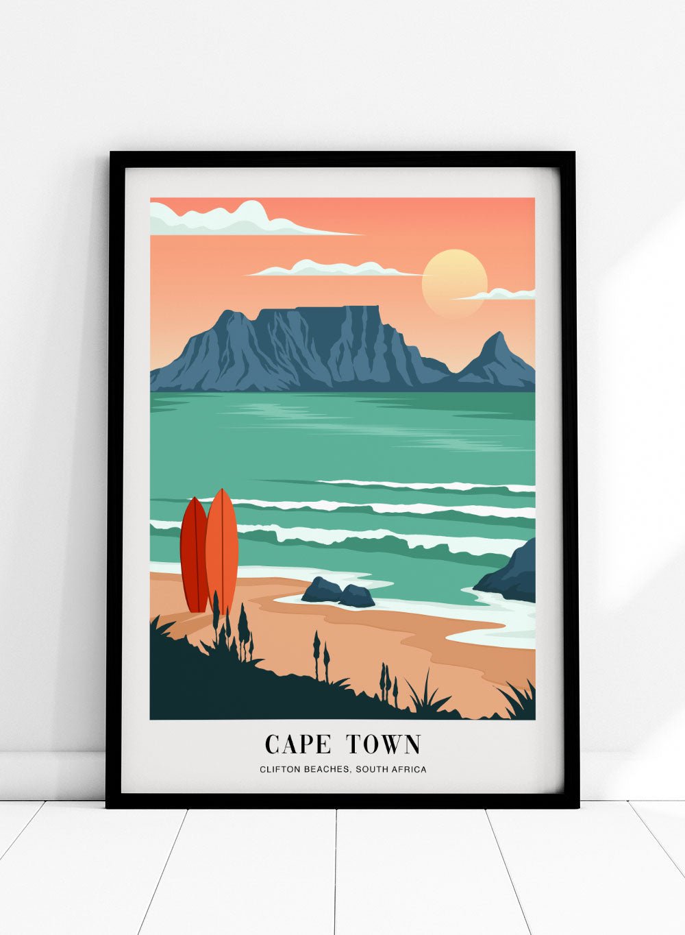 Clifton Beaches Cape Town Art Print_Sugar & Canvas