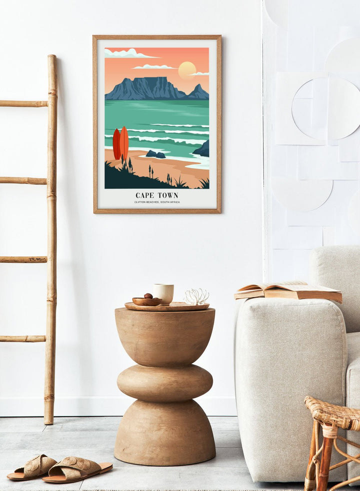 Clifton Beaches Cape Town Art Print_Sugar & Canvas
