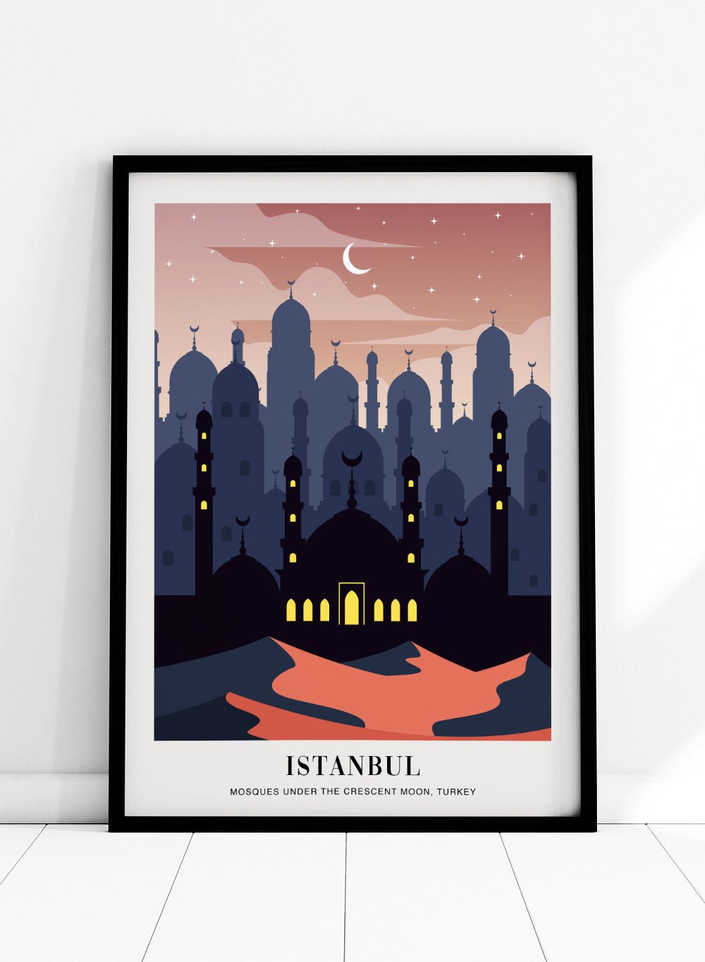 Mosques in Istanbul Art Print_Sugar & Canvas