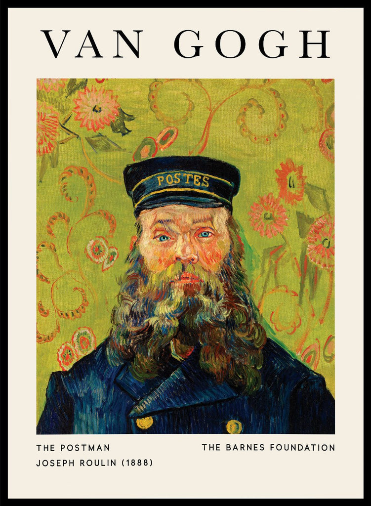 コシポンページ Van Gogh The Postman Joseph Roulin 1888 Vintage Exhibition Poster