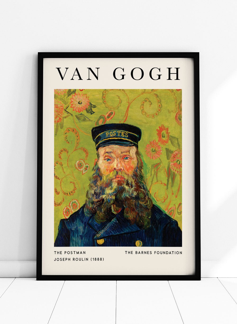 Van Gogh The Postman Joseph Roulin 1888 Vintage Exhibition Poster