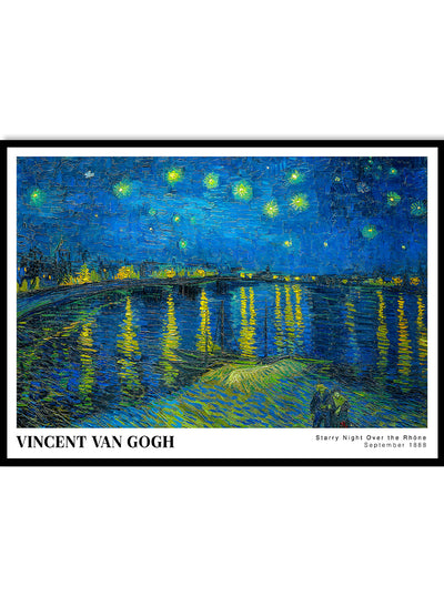 Sugar & Canvas 8x10 inches/20x25cm Van Gogh Night Over the Rhone 1888 Art Print