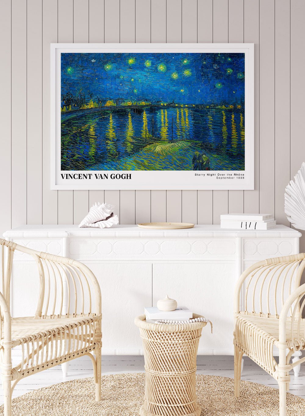 Van Gogh Night Over the Rhone 1888 Art Print_Sugar & Canvas