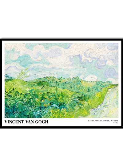 Sugar & Canvas 8x10 inches/20x25cm Van Gogh Green Wheat Fields Auvers 1890 Print