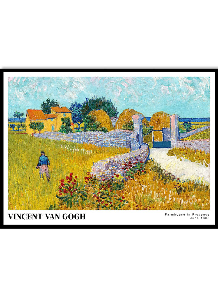 Van Gogh Farmhouse in Provence 1888 Art Print_Sugar & Canvas