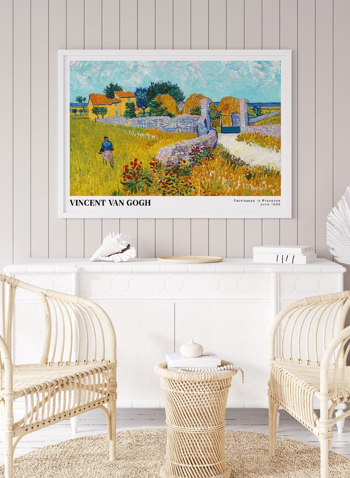 Van Gogh Farmhouse in Provence 1888 Art Print_Sugar & Canvas