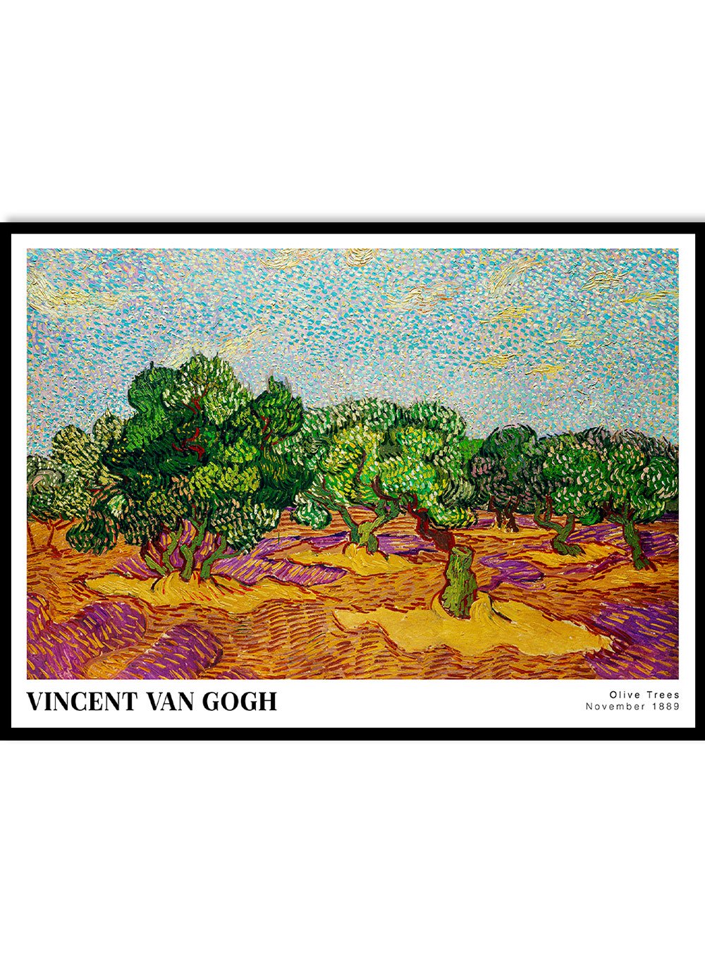 Van Gogh Olive Trees 1889 Art Print_Sugar & Canvas