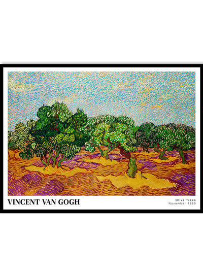 Sugar & Canvas 8x10 inches/20x25cm Van Gogh Olive Trees 1889 Art Print