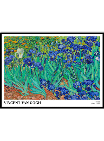 Sugar & Canvas 8x10 inches/20x25cm Van Gogh Irises 1889 Art Print