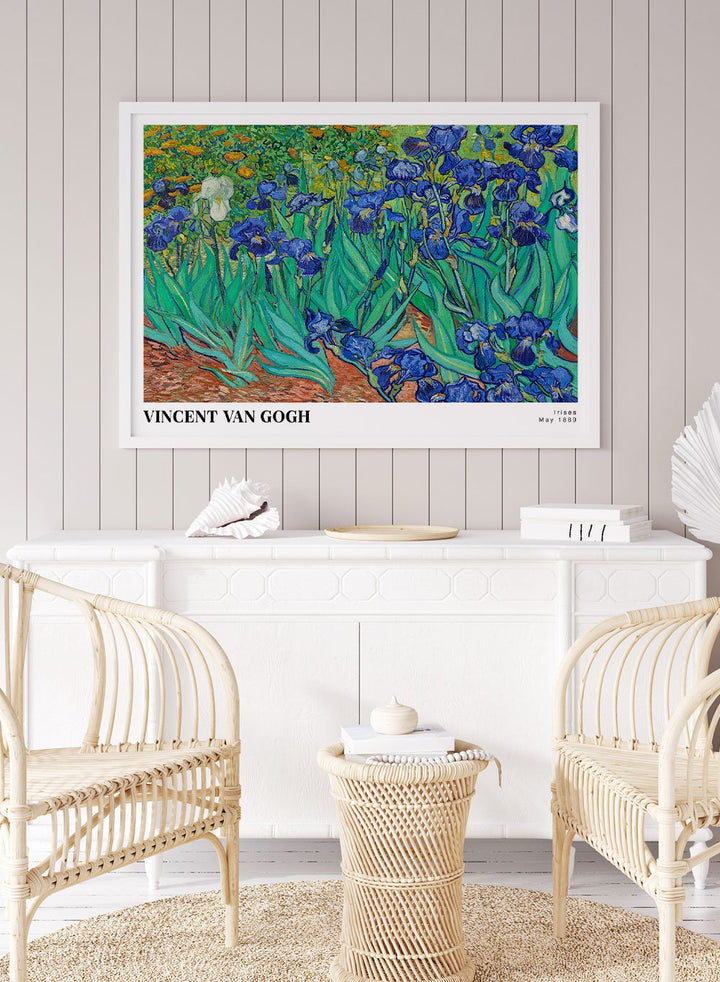Van Gogh Irises 1889 Art Print_Sugar & Canvas