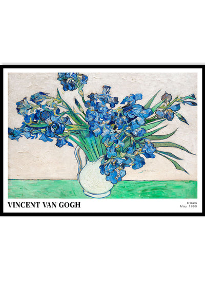 Sugar & Canvas 8x10 inches/20x25cm Van Gogh Irises 1889 Art Print