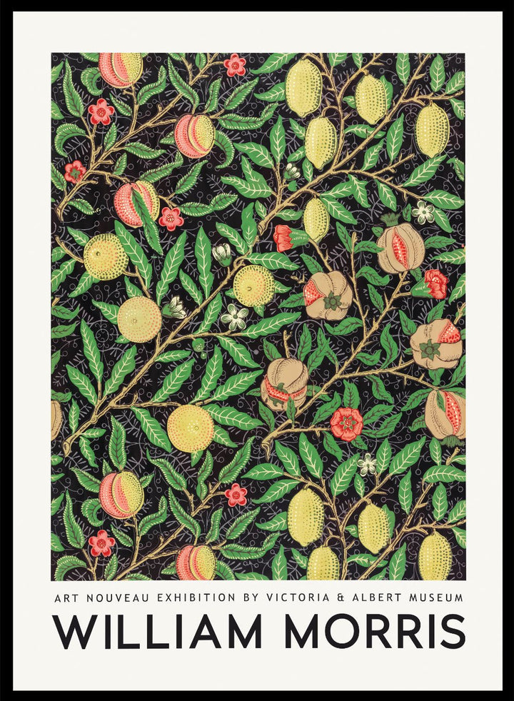 Tropical Fruits by William Morris Print_Sugar &amp; Canvas
