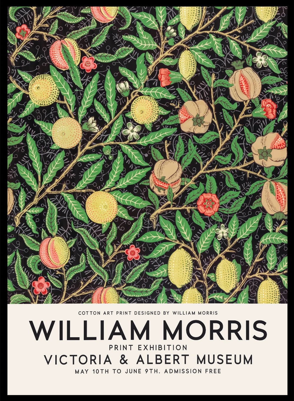 Tropical Fruits by William Morris Print_Sugar & Canvas