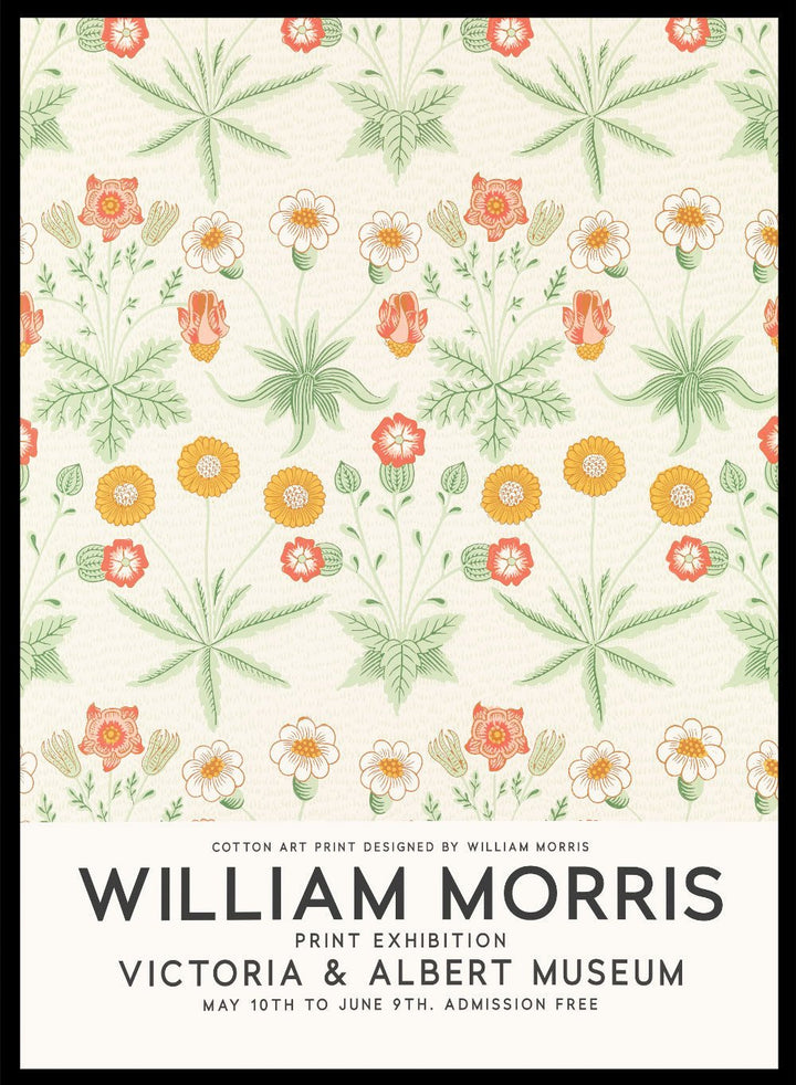 Daisy Flowers by William Morris Print_Sugar & Canvas