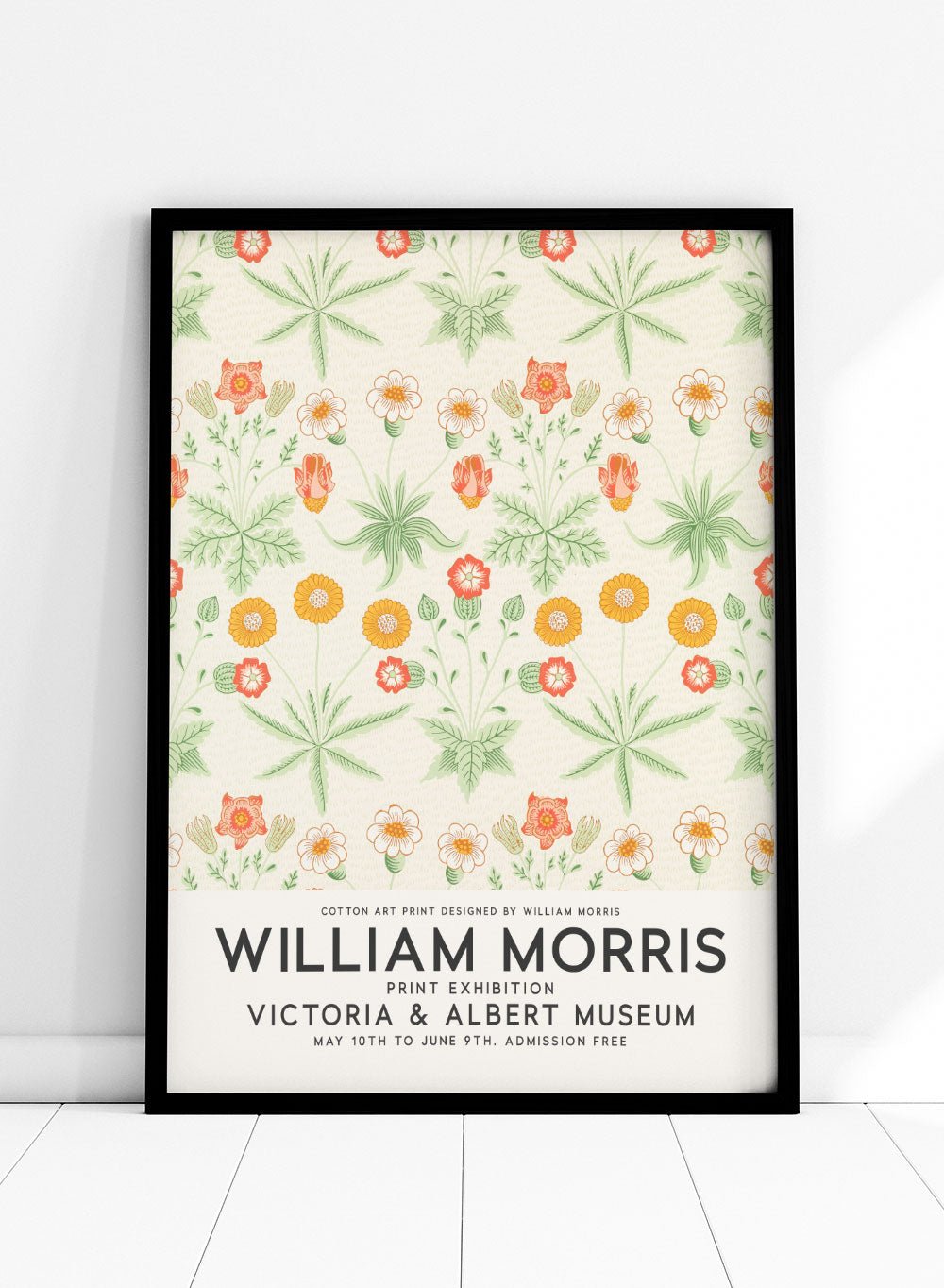 Daisy Flowers by William Morris Print_Sugar & Canvas