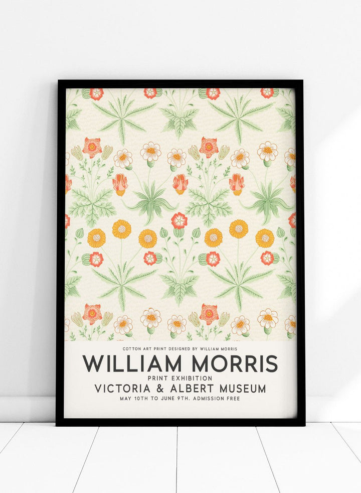 Daisy Flowers by William Morris Print_Sugar & Canvas