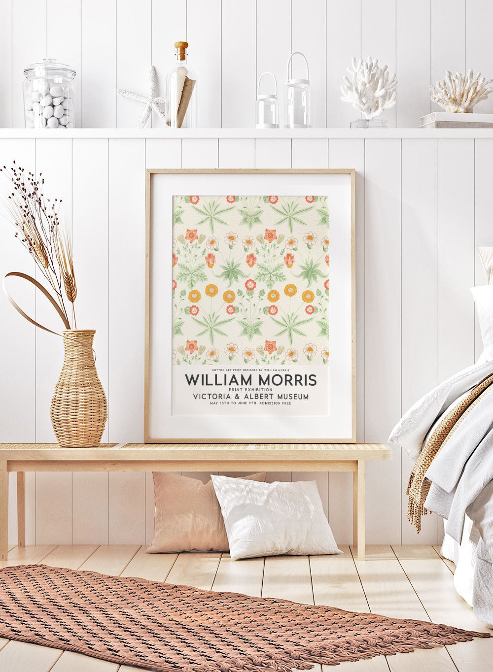 Daisy Flowers by William Morris Print_Sugar & Canvas