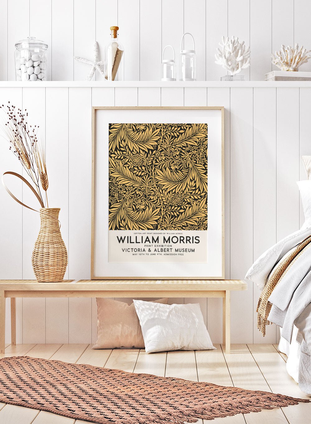 Larkspur by William Morris Print_Sugar &amp; Canvas