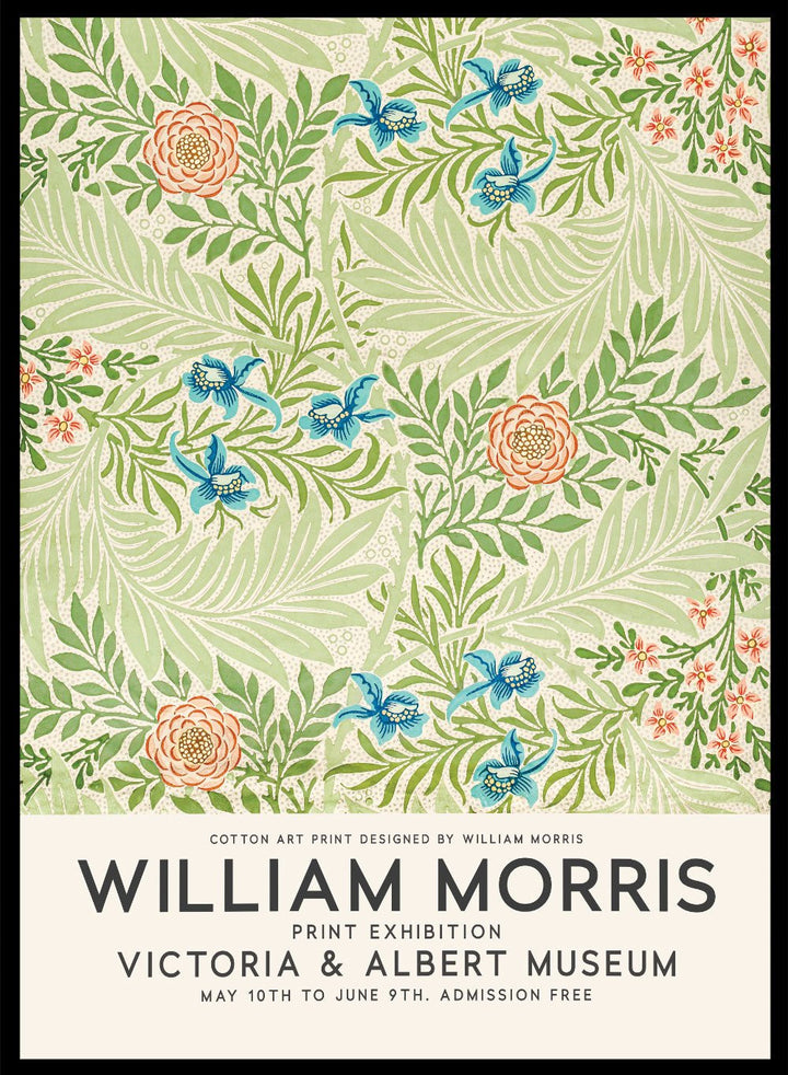 Larkspur by William Morris Print_Sugar &amp; Canvas