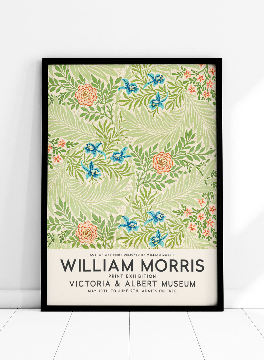 Sugar & Canvas Larkspur by William Morris Print