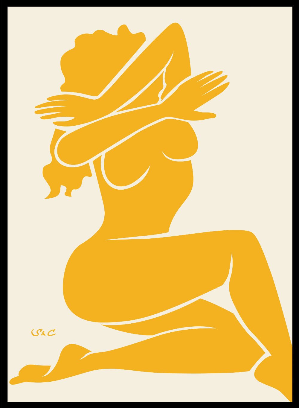 Abstract Figure Art Print WP01_Sugar & Canvas