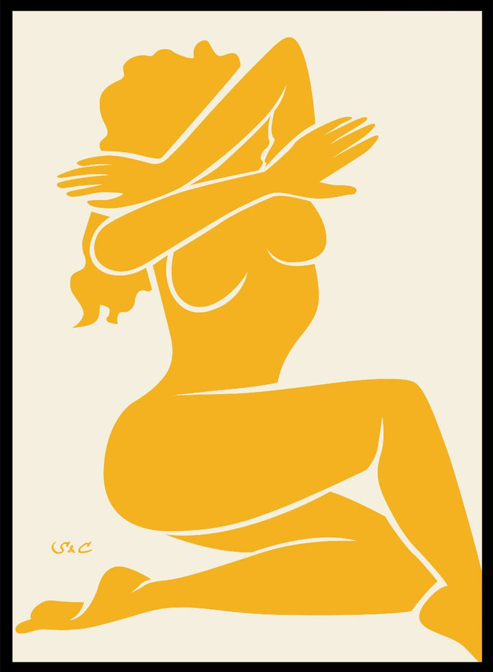 Abstract Figure Art Print WP01_Sugar & Canvas