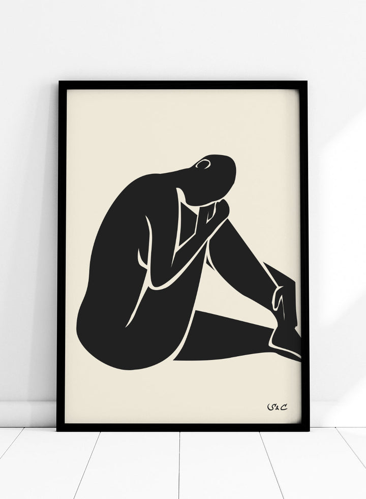 Abstract Figure Art Print WP02_Sugar & Canvas