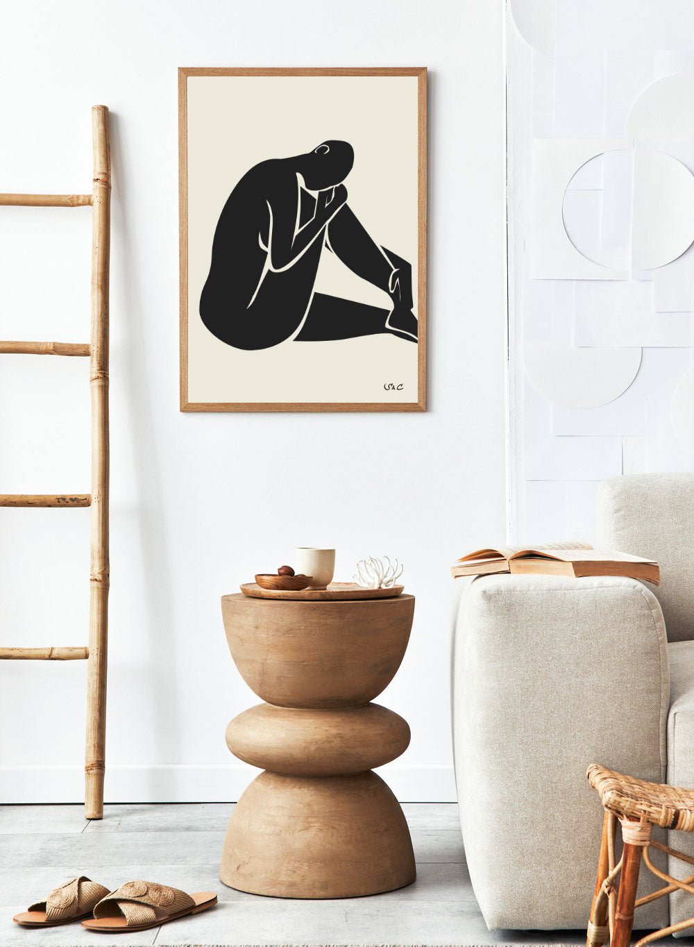 Abstract Figure Art Print WP02Sugar & Canvas