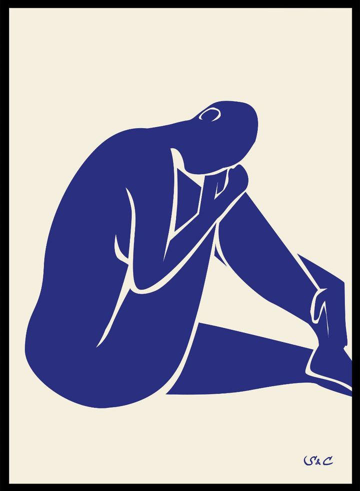 Abstract Figure Art Print WP02Sugar & Canvas