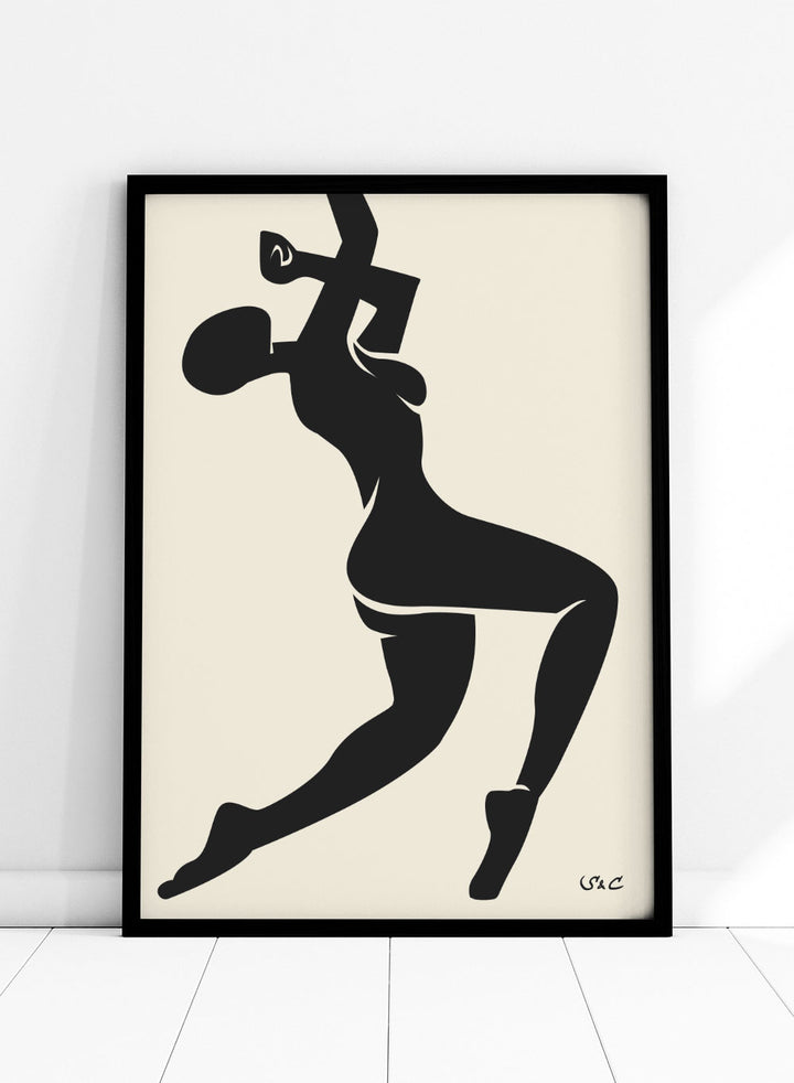Abstract Figure Art Print WP04Sugar & Canvas