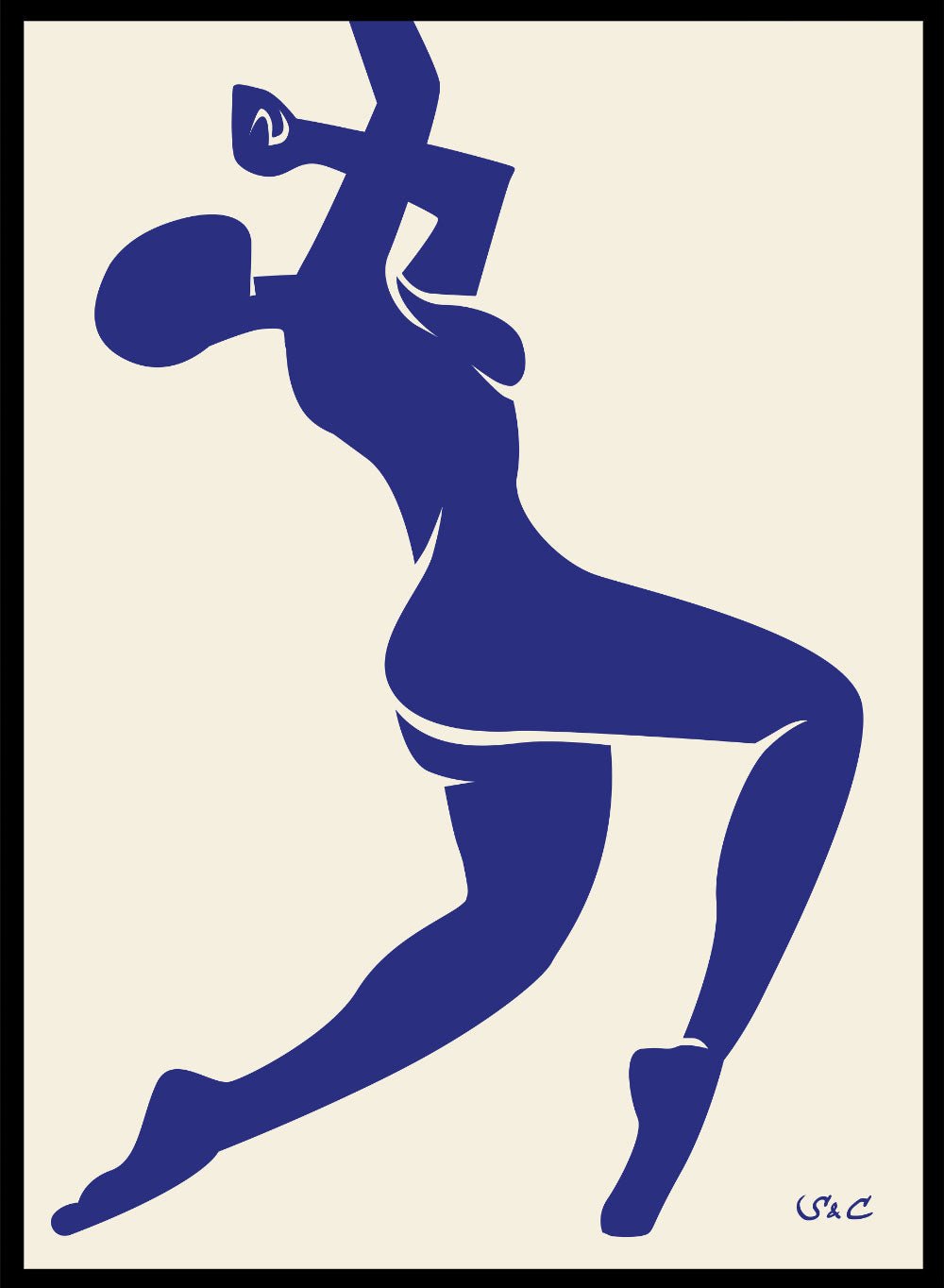 Abstract Figure Art Print WP04_Sugar & Canvas