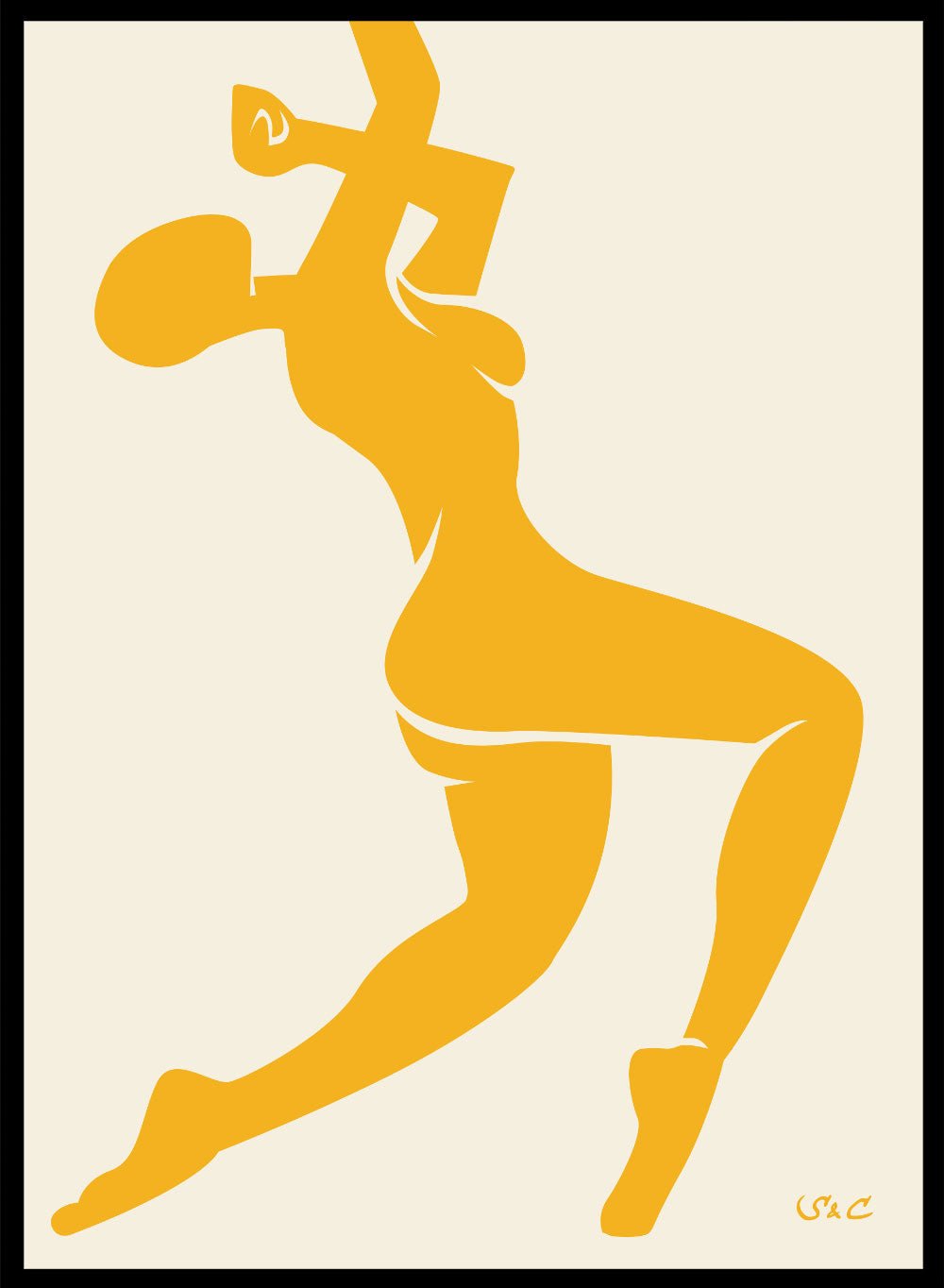 Abstract Figure Art Print WP04_Sugar & Canvas